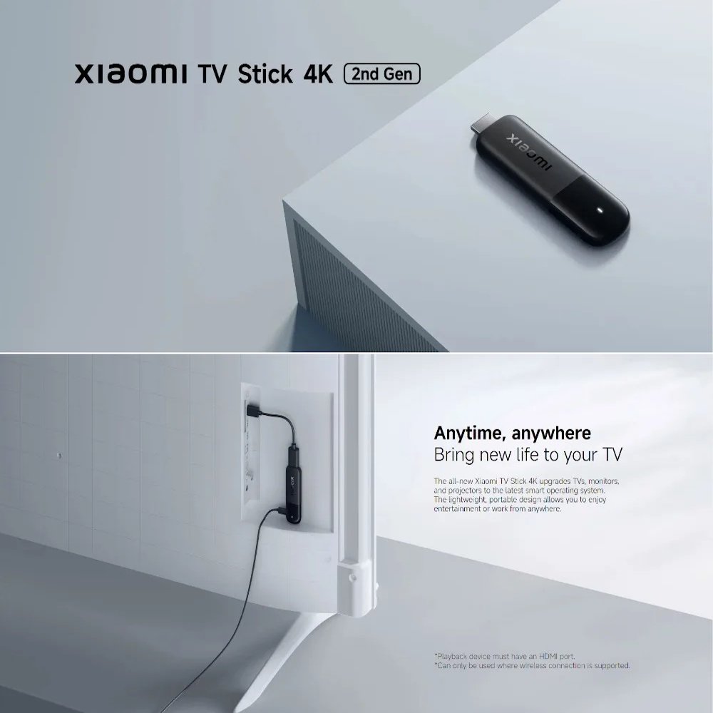 Медиаплеер Xiaomi TV Stick 4K 2nd Gen 2025 (2/8Gb Google TV 12), фото №3