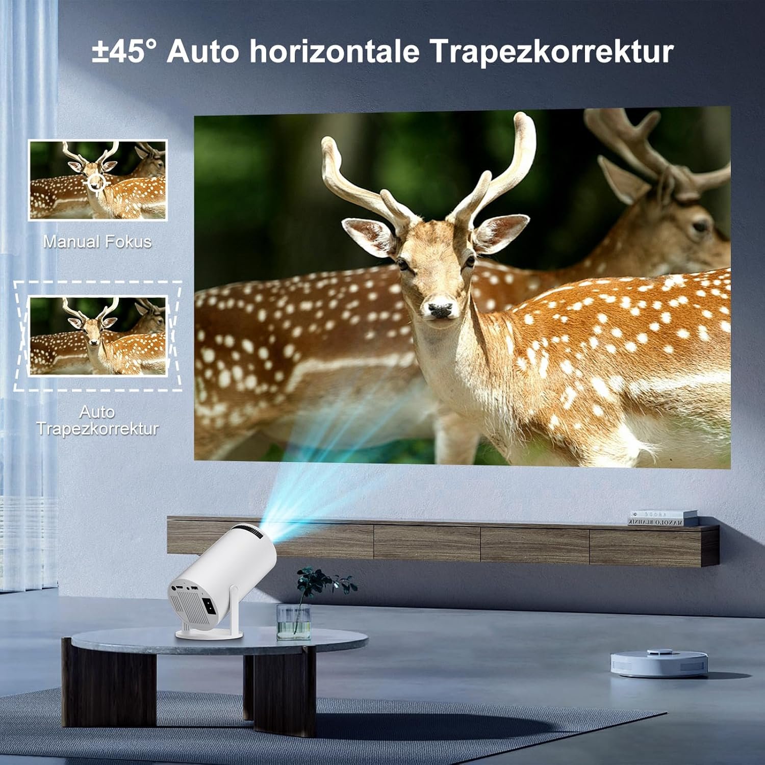Проектор Salange HY300 Pro HD Wi-Fi Bluetooth, фото №4