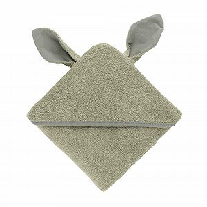 Рушник з капюшоном BIBS 0-2 года, мягкий, высококачественный, 100% органический хлопок, махровый, с супервпитывающим материалом, идеально подходит для использования после ванны, шалфей synthetic.ua - Фото 1