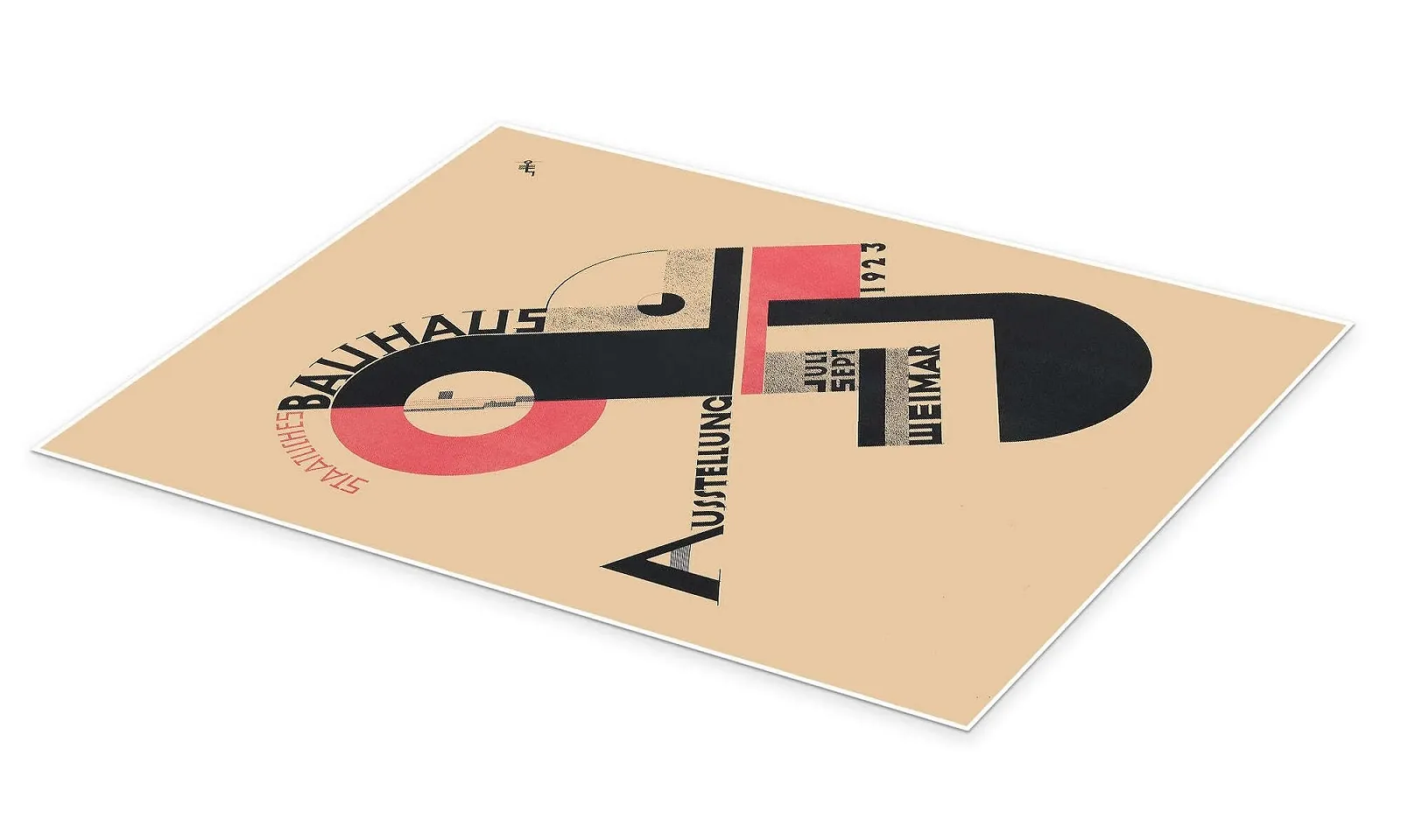 Постер Bauhaus Exhibition Weimar I, 1923 Joost Schmidt 50 x 70 см Бежевый, фото №2 Постер Bauhaus Exhibition Weimar I, 1923 Joost Schmidt 50 x 70 см Бежевый, фото №2