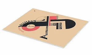 Постер Bauhaus Exhibition Weimar I, 1923 Joost Schmidt 50 x 70 см Бежевый synthetic.ua - Фото 1
