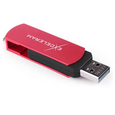 USB флеш-накопитель Exceleram 32gb P2 Series Red/Black USB 2.0 EXP2U2REB32, фото №5