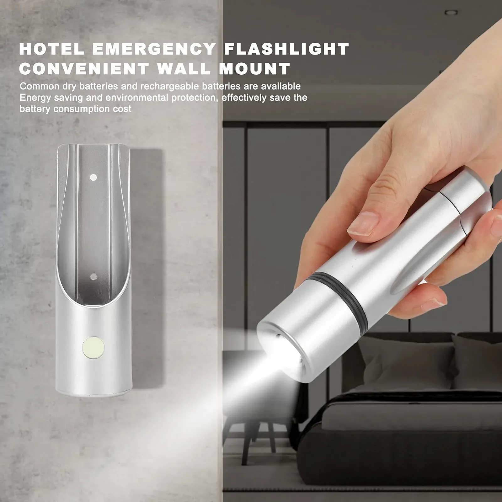 Фонарик Marhynchus LED карманный с низким энергопотреблением, подвесной с белым светом для дома, отеля, мебели и складских коридоров, фото №2