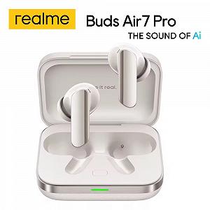 Навушники Realme Buds Air7 Pro White AI 53dB ANC Dual-dac Driver LHDC 5.0 - Фото 1
