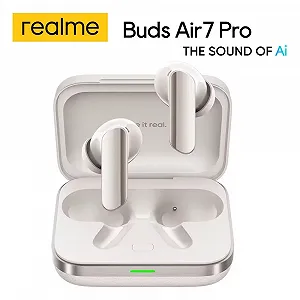 Навушники Realme Buds Air7 Pro White AI 53dB ANC Dual-dac Driver LHDC 5.0 - Фото 1