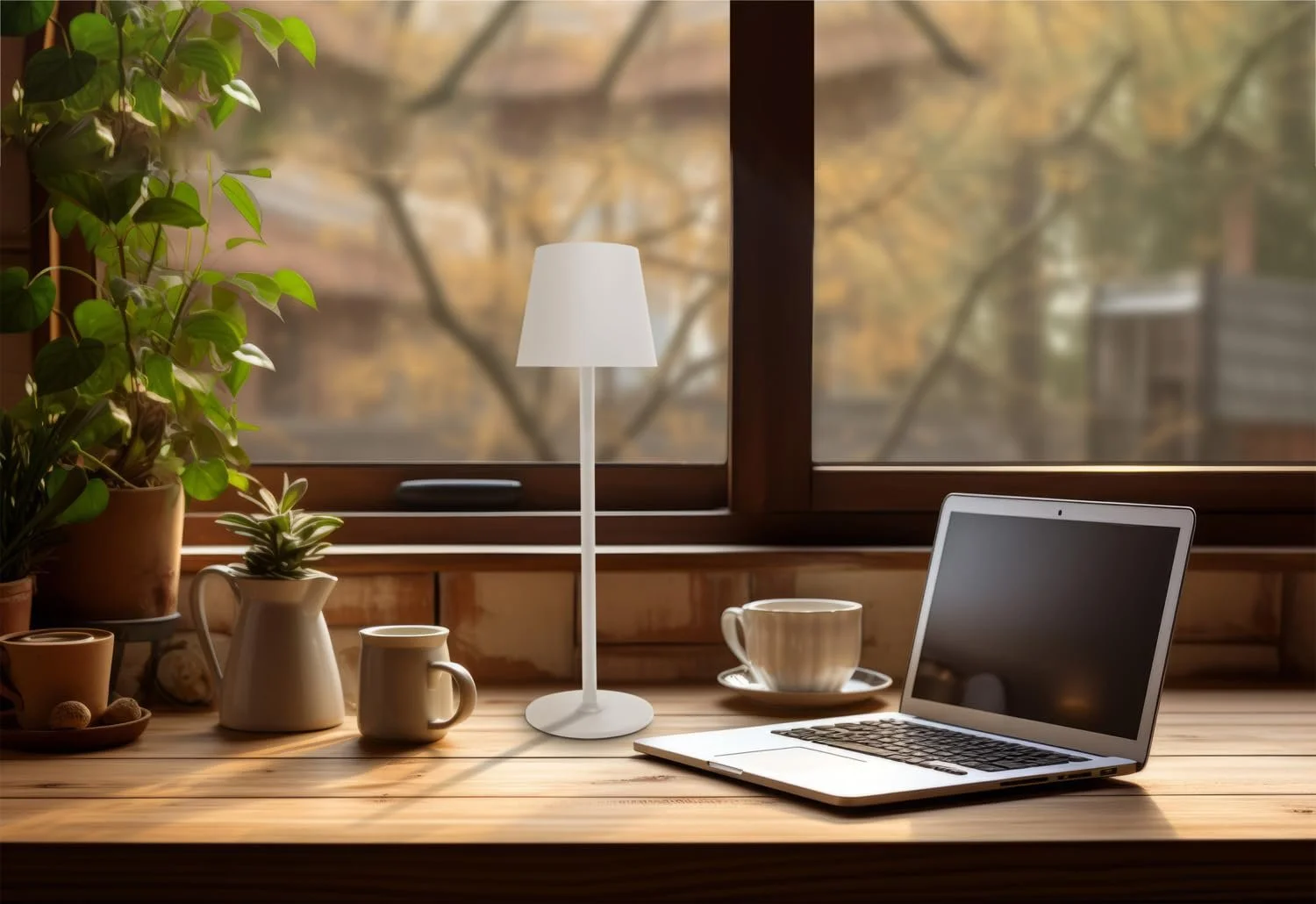 Настільна лампа Idena Touch 50124 LED USB-C регульована за висотою White, фото №6