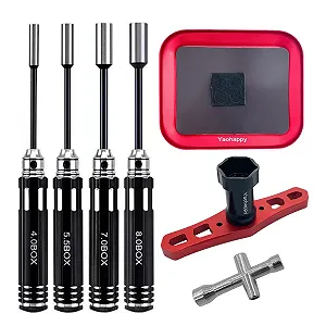 Набор отверток Hex Nut 4.0/5.5/7.0/8.0 мм с четырёхсторонним крестовым ключом, ключом для колес 17 мм, набор инструментов для ремонта RC для квадрокоптеров RC - Фото 1