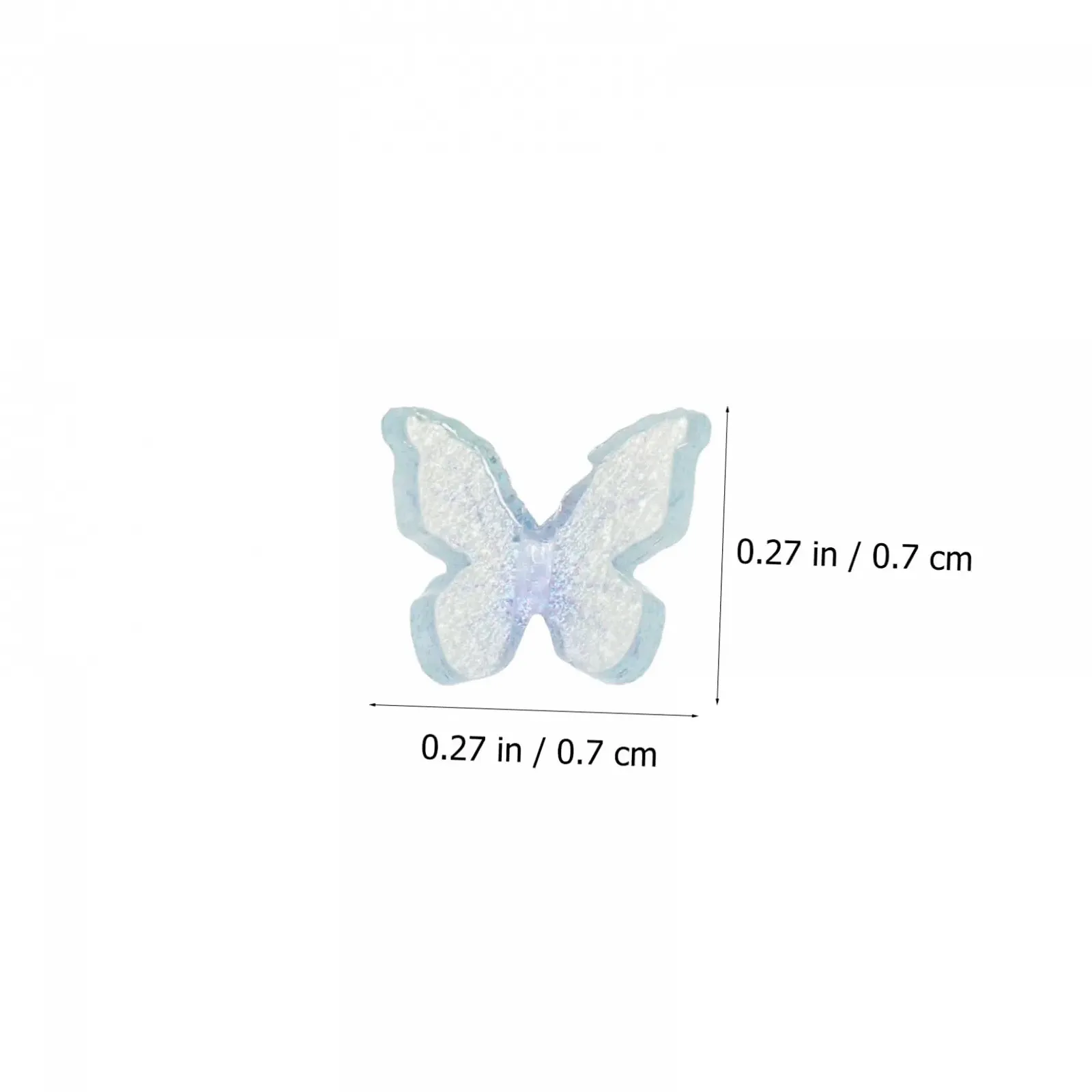 Украшения для ногтей Бабочки 40 шт, смешанные цвета, фото №6