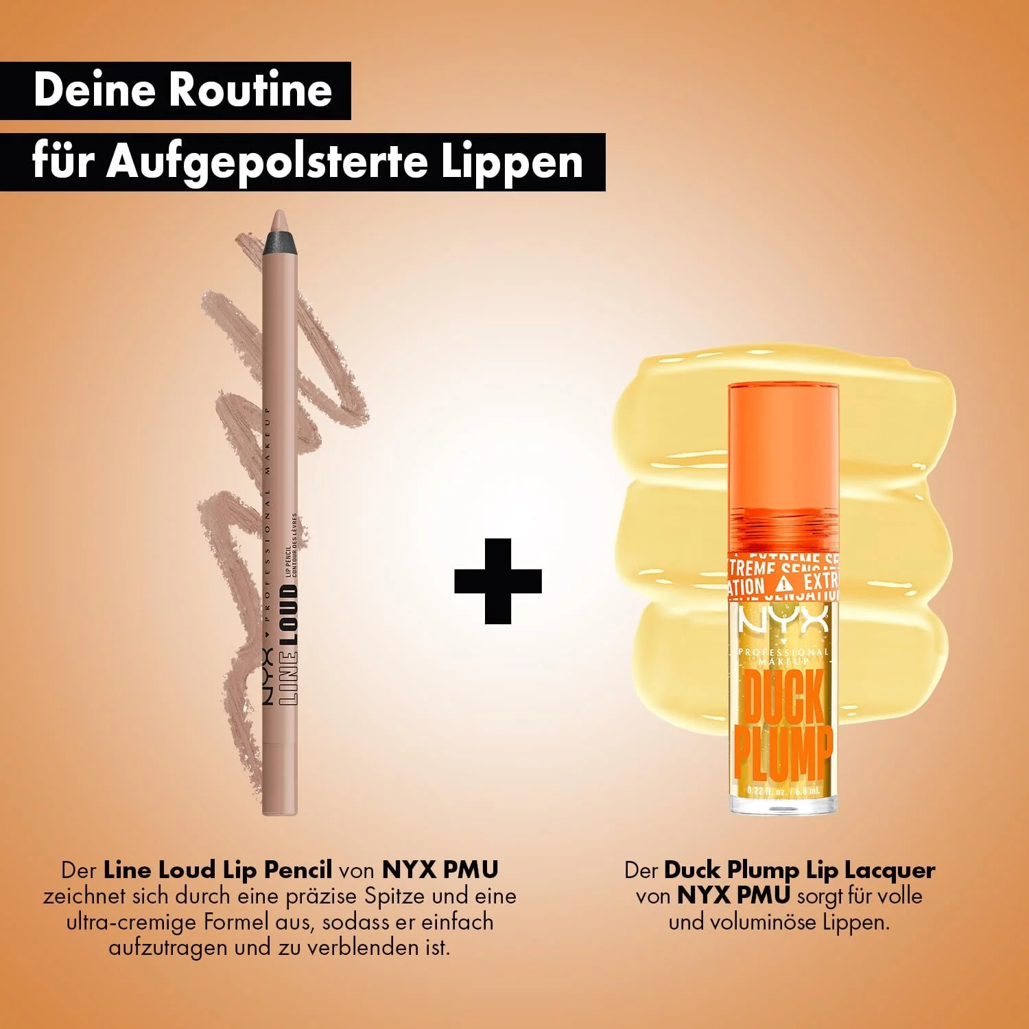 Набор Блеск для губ с эффектом пухлости NYX Professional Makeup Duck Plump Lip Lacquer Clearly Spicy + Карандаш для губ NYX Professional Makeup Line Loud 03 Goal Crusher, фото №2 Набор Блеск для губ с эффектом пухлости NYX Professional Makeup Duck Plump Lip Lacquer Clearly Spicy + Карандаш для губ NYX Professional Makeup Line Loud 03 Goal Crusher, фото №2