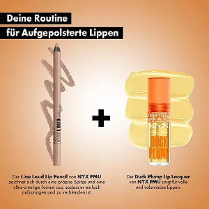 Набор Блеск для губ с эффектом пухлости NYX Professional Makeup Duck Plump Lip Lacquer Clearly Spicy + Карандаш для губ NYX Professional Makeup Line Loud 03 Goal Crusher synthetic.ua - Фото 1
