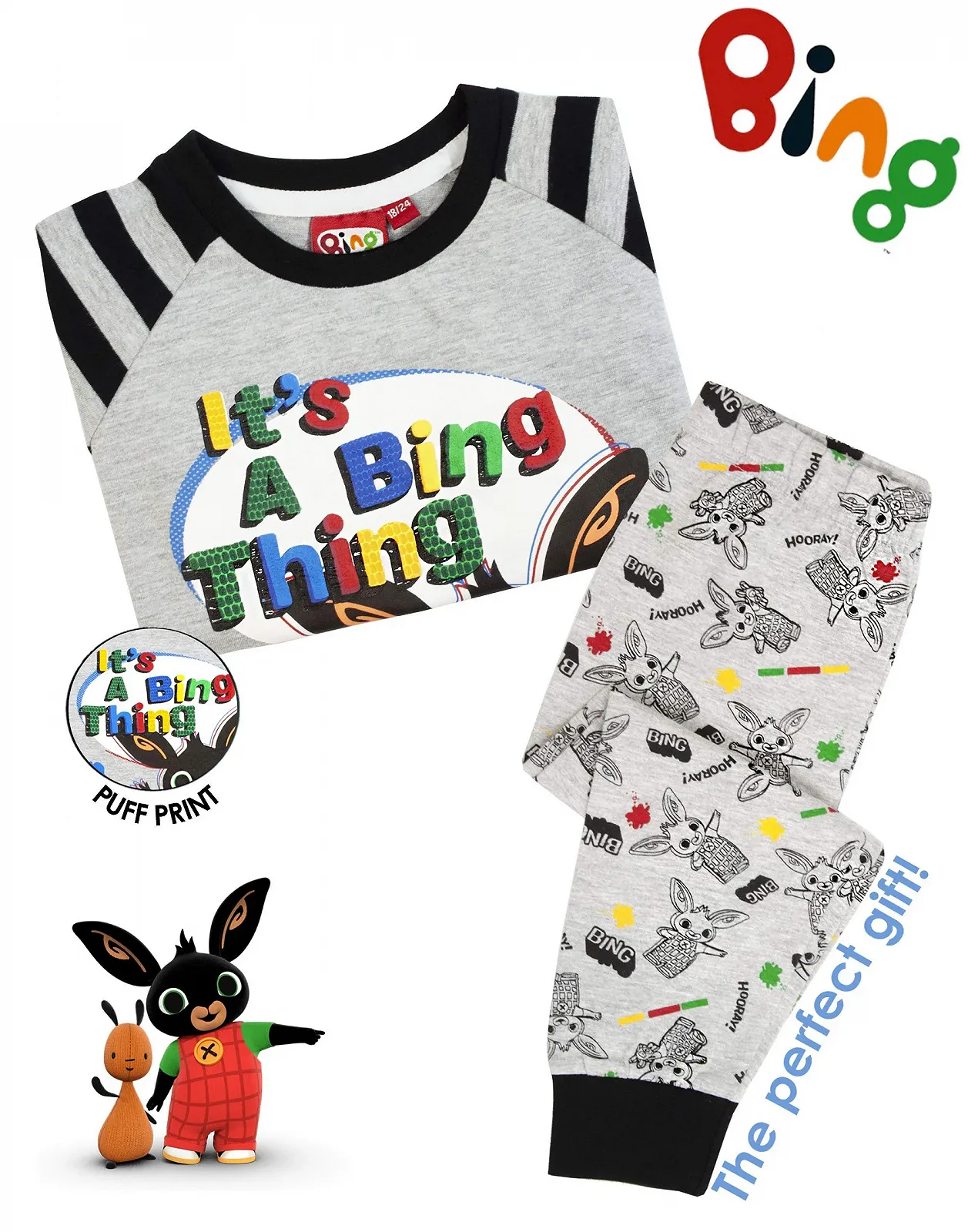 Пижама Bing Bunny Thing Cbeebies Character для мальчиков с длинными рукавами, фото №4 Пижама Bing Bunny Thing Cbeebies Character для мальчиков с длинными рукавами, фото №4