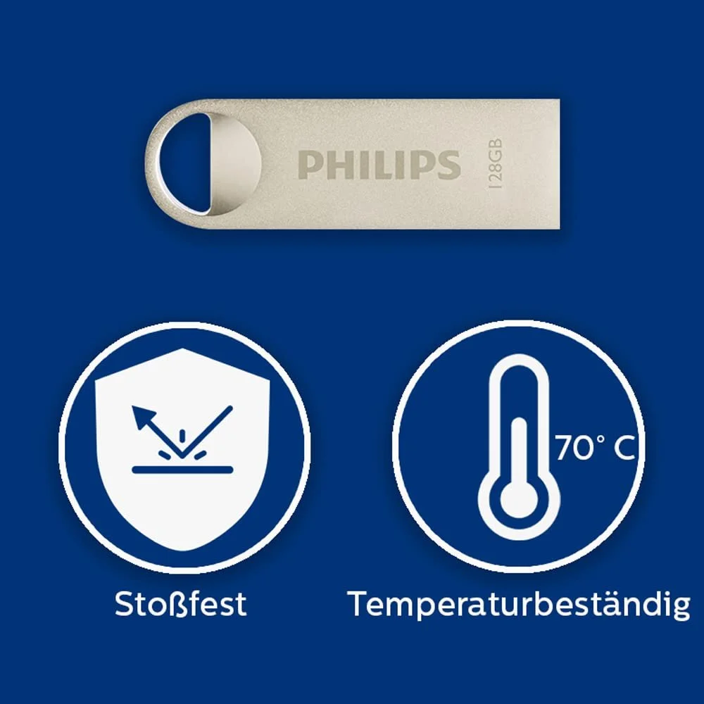USB-флеш-накопичувач Philips Moon Edition 128GB USB 2.0 Aluminum Silver, фото №7