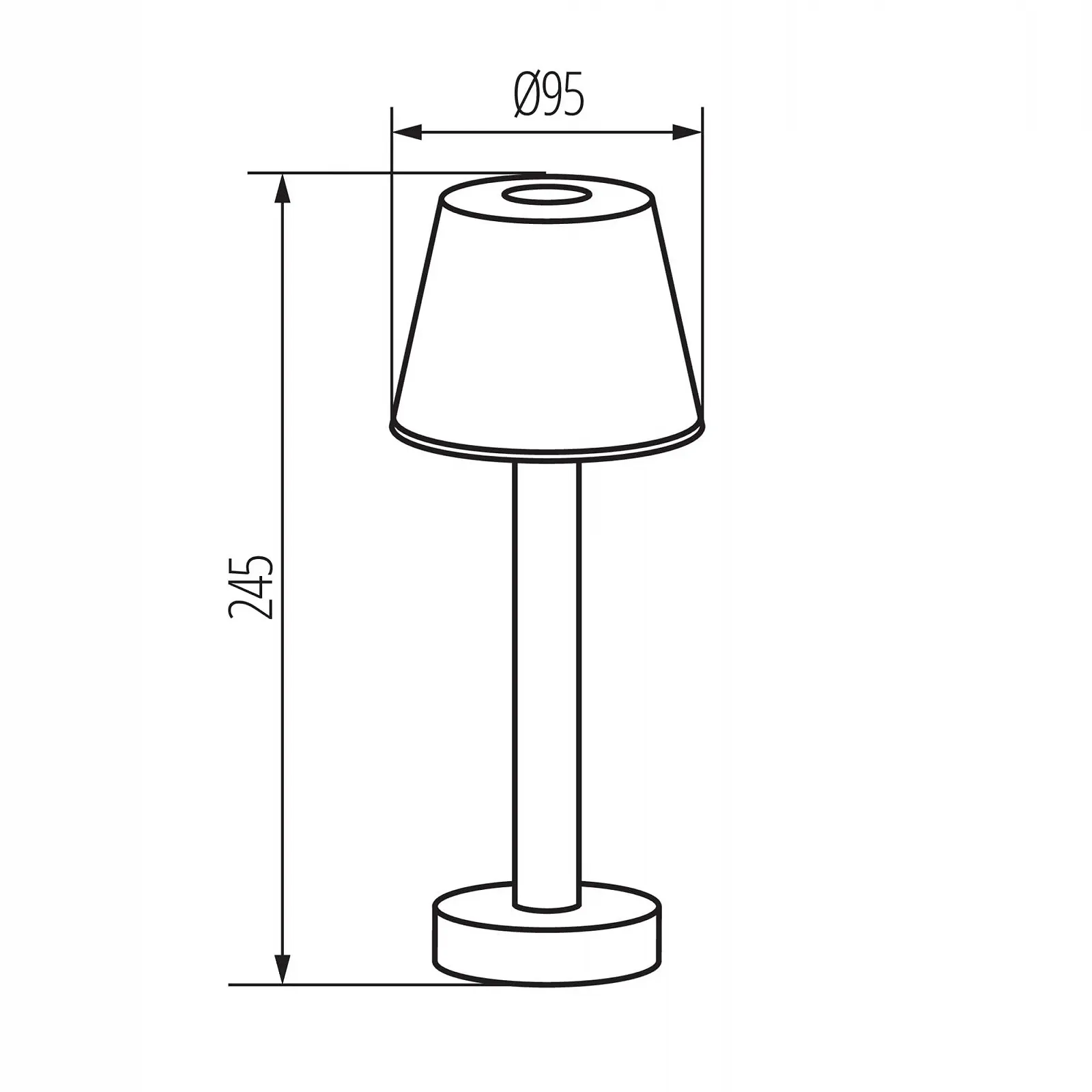 Настільна лампа LightLogic LL JERE DIM RGB BL Акумуляторна Синя, фото №5