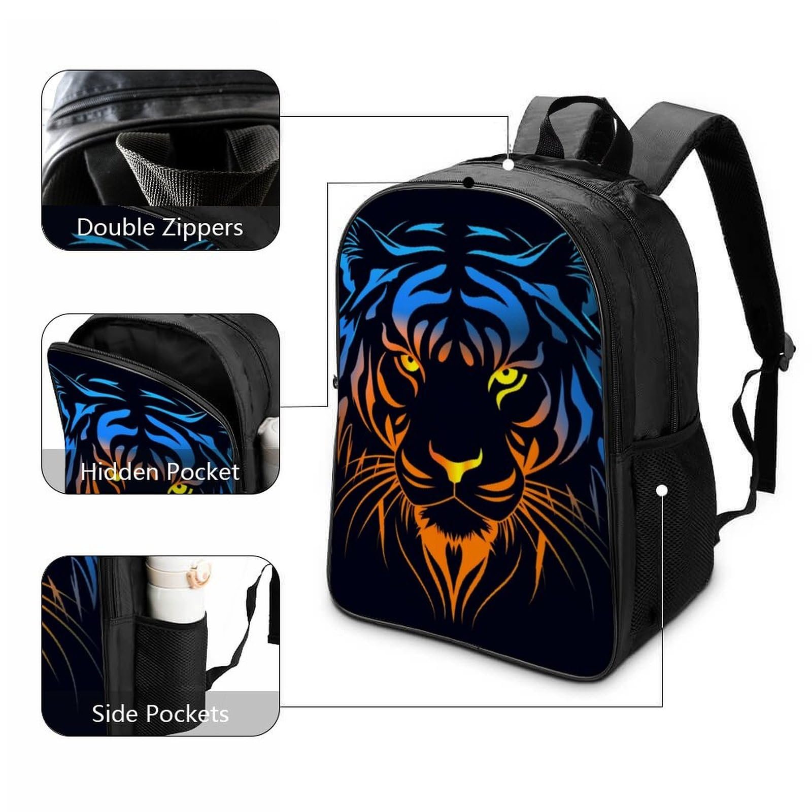 Рюкзак шкільний Tiger DPEOANEBN для дівчаток, підлітків, для початкової школи, 40x28x16 см, фото №3