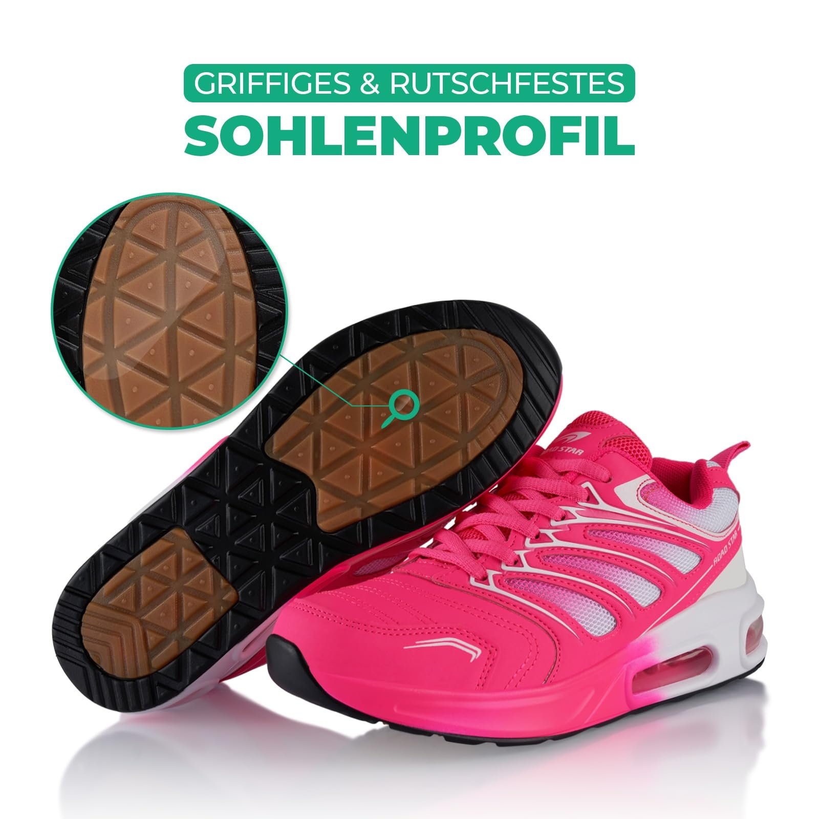 Кросівки Fusskleidung® Unisex, Спортивне взуття з амортизацією, Легкі бігові кросівки, фото №4