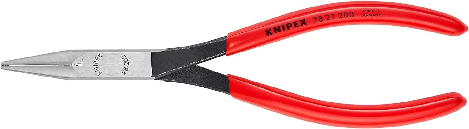 Плоскогубцы Knipex 28 21 200 черные атраментированные с пластиковым покрытием 200 мм, фото №3 Плоскогубцы Knipex 28 21 200 черные атраментированные с пластиковым покрытием 200 мм, фото №3