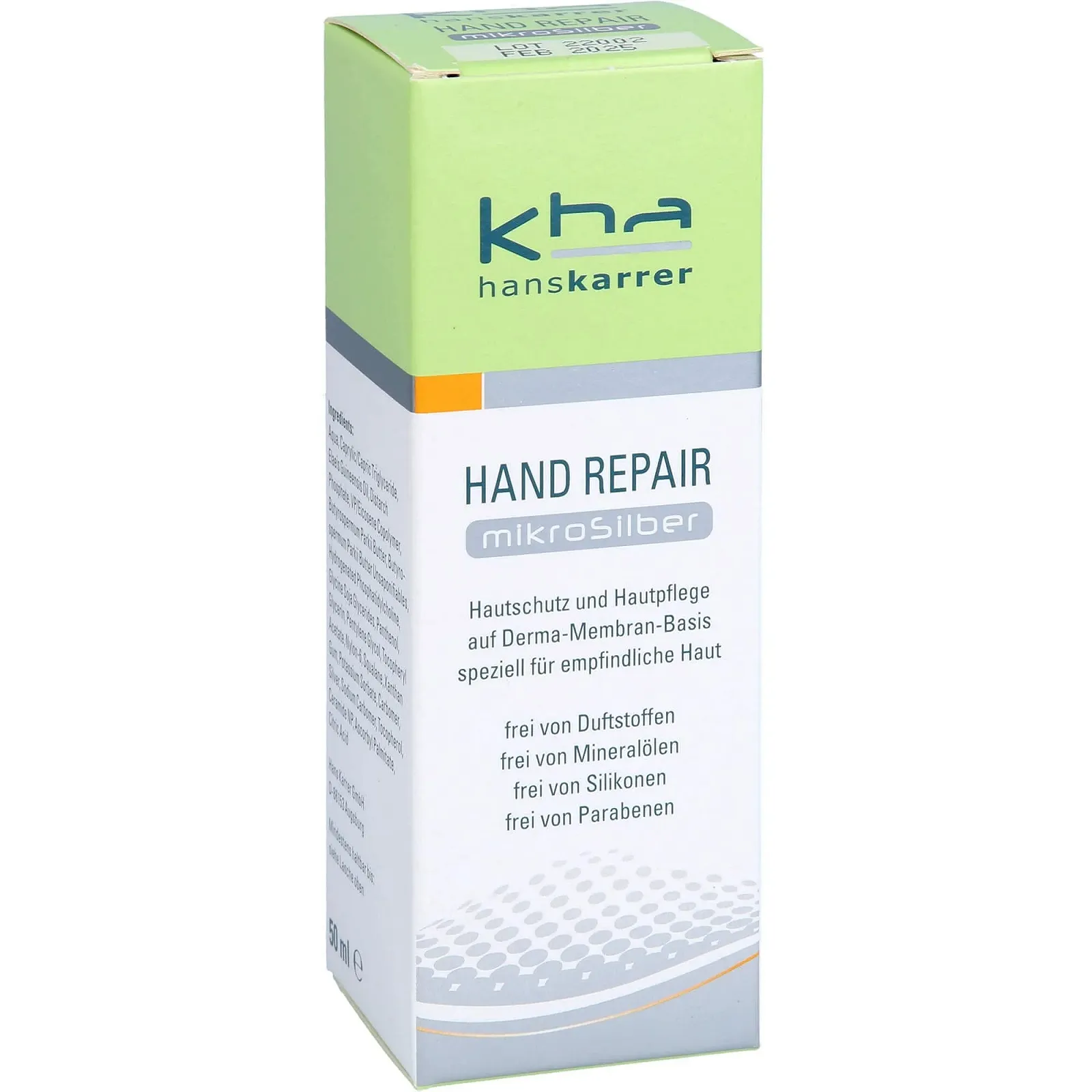 Крем Hans Karrer Hand Repair Mikrosilber, 50 мл, фото №5