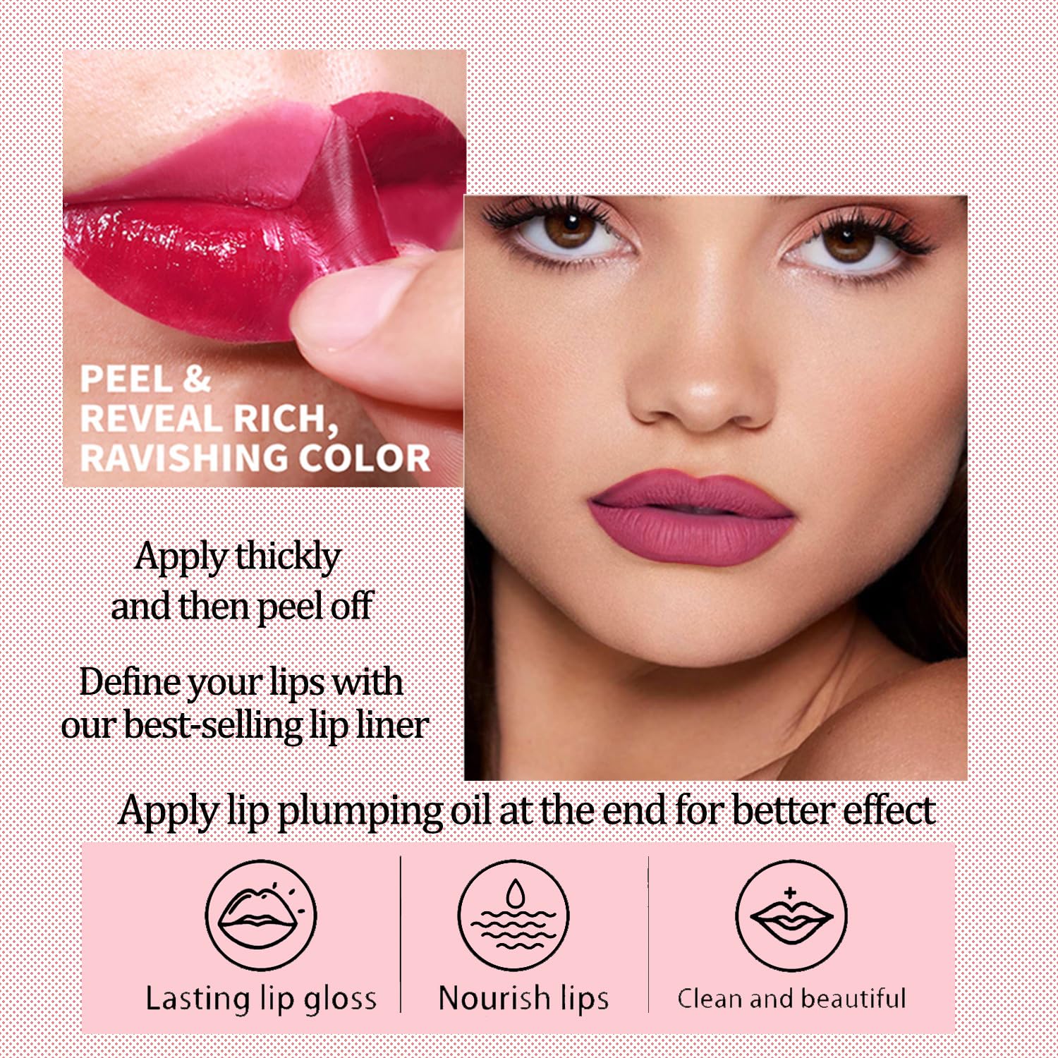 Набор блесков для губ Cute Cat Lip Gloss Set 4 шт., фото №4