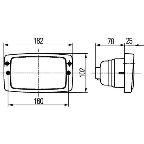 Рабочая фара HELLA 1GB 006 213-111 для IVECO VAN HOOL BOMAG CASE IH SAME, фото №4