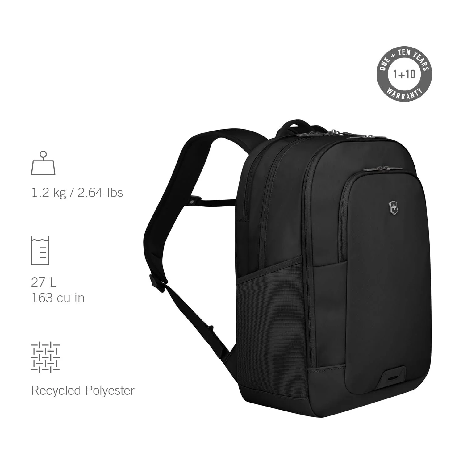 Рюкзак для ноутбука Victorinox Altmont Modern Deluxe 15.6 дюйма Black, фото №3 Рюкзак для ноутбука Victorinox Altmont Modern Deluxe 15.6 дюйма Black, фото №3