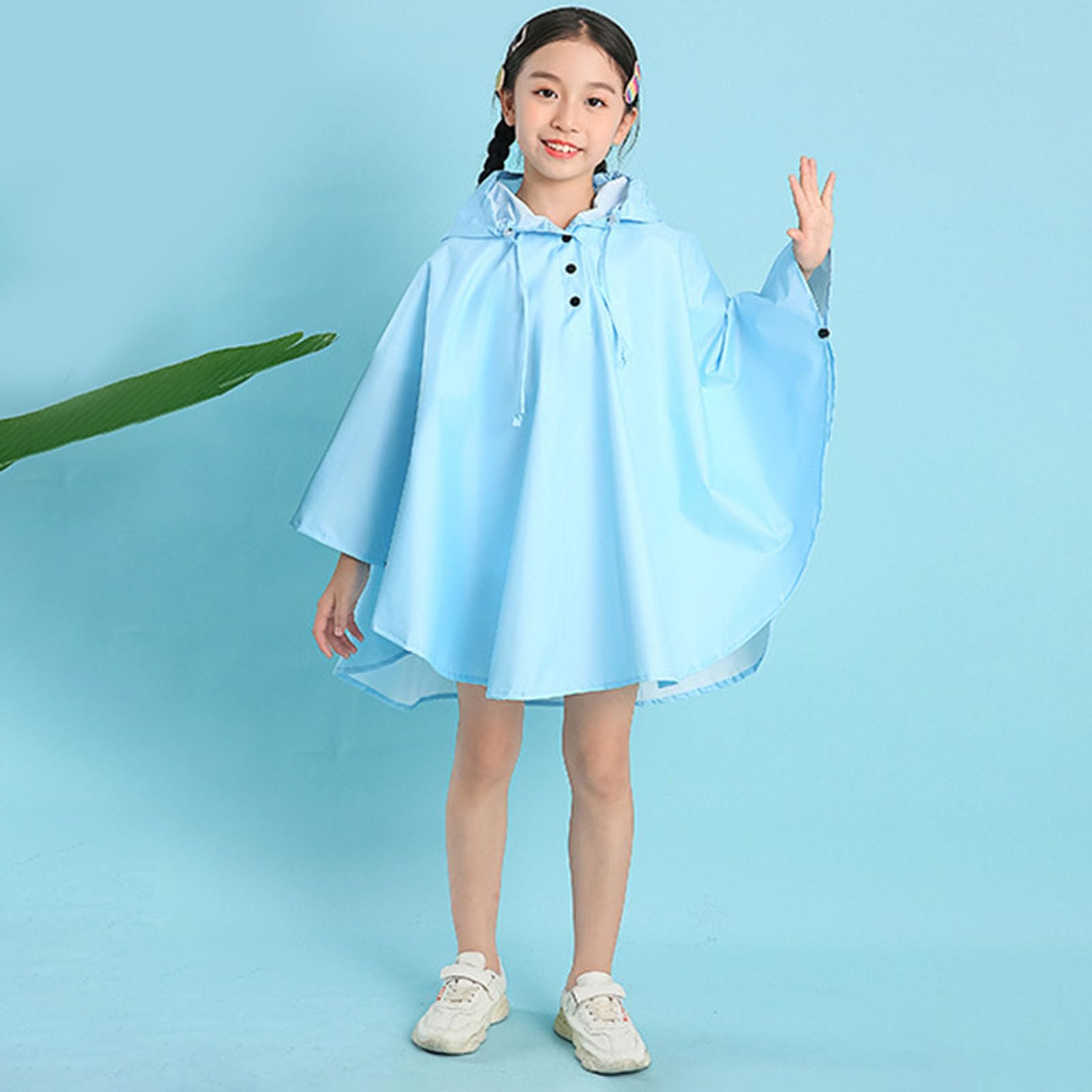 Детское дождевое пончо Dwevkeful, складное, с капюшоном, дождевик с карманом, легкое, дышащее, летнее, водонепроницаемое, фото №5 Детское дождевое пончо Dwevkeful, складное, с капюшоном, дождевик с карманом, легкое, дышащее, летнее, водонепроницаемое, фото №5