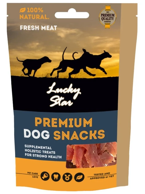 Лакомство для собак Вяленое мясо утки Premium Dog Snacks ТМ Lucky Star 85 г, фото №2