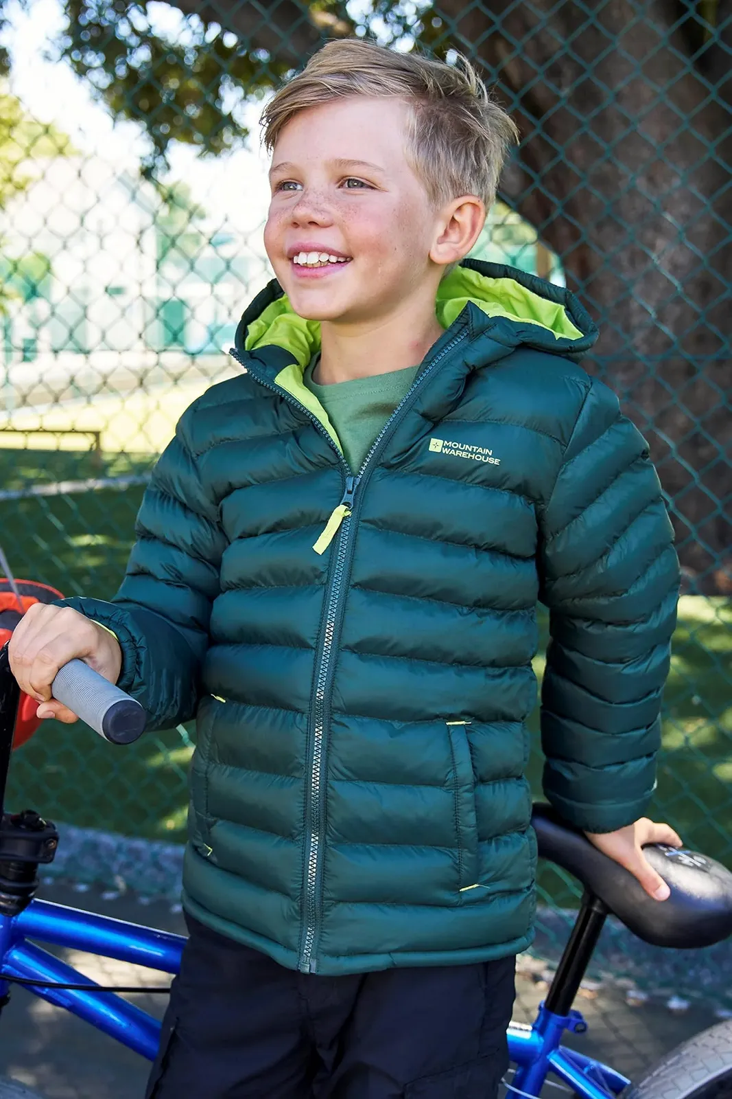 Куртка стьобана Mountain Warehouse Seasons для дітей, ультралегка, тепла, водонепроникна, фото №8