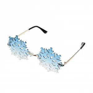Смешные очки в форме снежинок Garneck, 1 шт, креативные - Фото 1