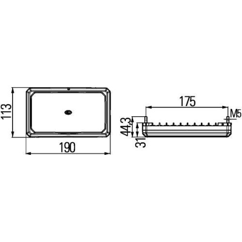 Робоча фара HELLA 1GD 996 193-051 для IVECO VAN HOOL BOMAG CLAAS BUCHER, фото №4