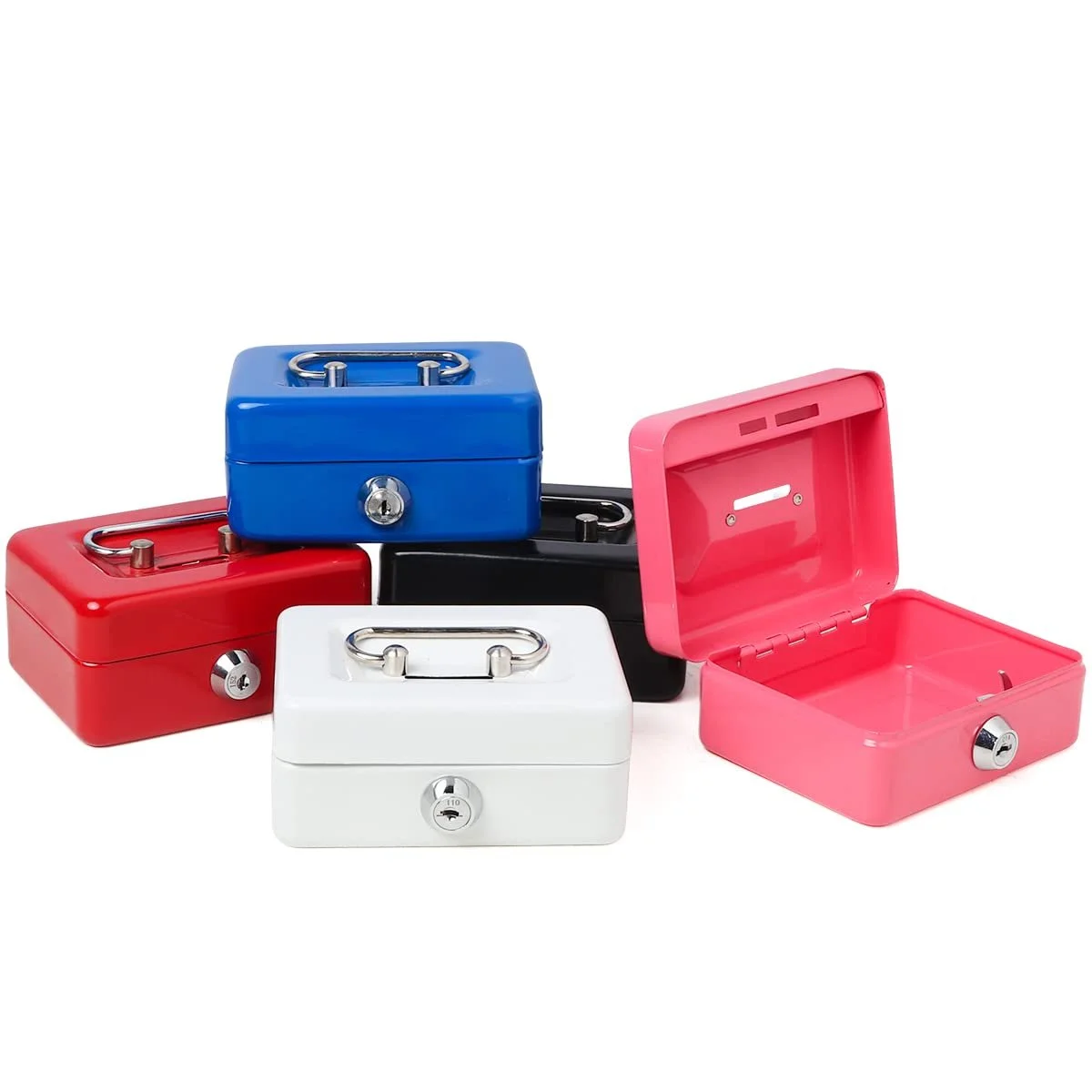 Скарбничка Decaller Металева з замком та прорізом для монет, фото №5