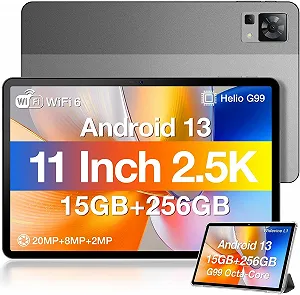 Планшет 10.1" WQHD DOOGEE T30Pro 8/256ГБ 4G 2-SIM 8 ядер Android 13 8590 mAh Сірий - Фото 1