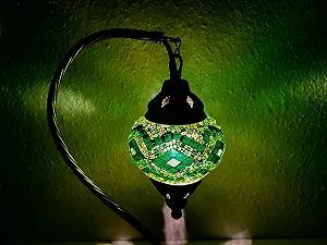 Настільна лампа Samarkand Lights Mosaic Floor Lamp S Oriental Turkish Green synthetic.ua - Фото 1