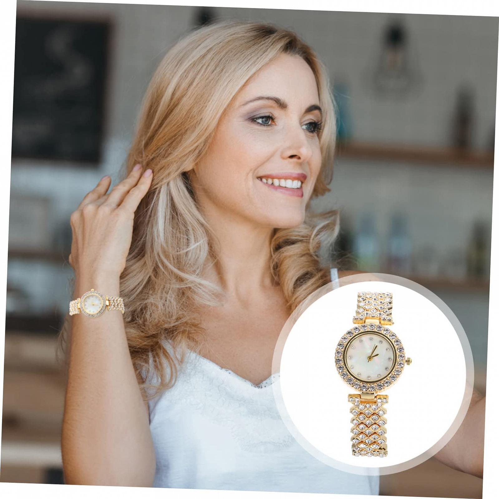 Часы WRITWAA Женские часы Модные часы для женщин Часы с арабскими цифрами Спортивные часы Браслет с Rhinestone Автоматические часы Бриллиантовые часы для женщин Браслет для женщин, фото №3