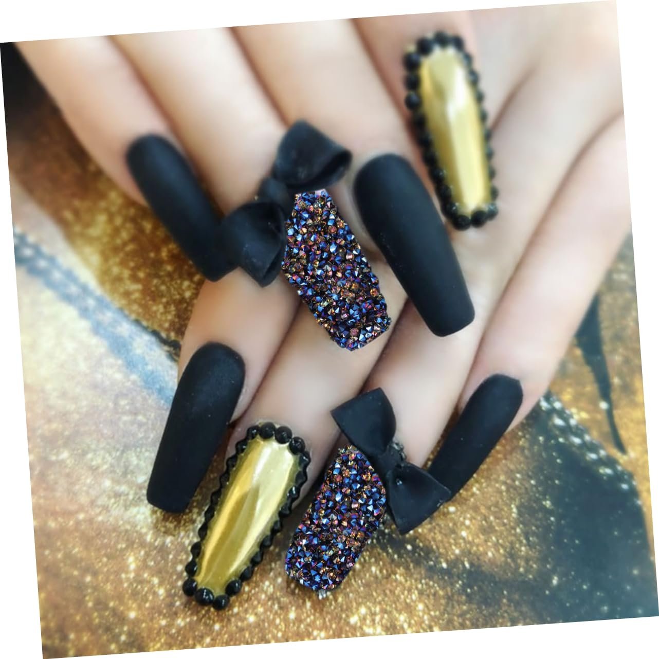 Стразы Тип PLAFOPE Микроцирконы для маникюра 4шт Радужный, Шампань, фото №2