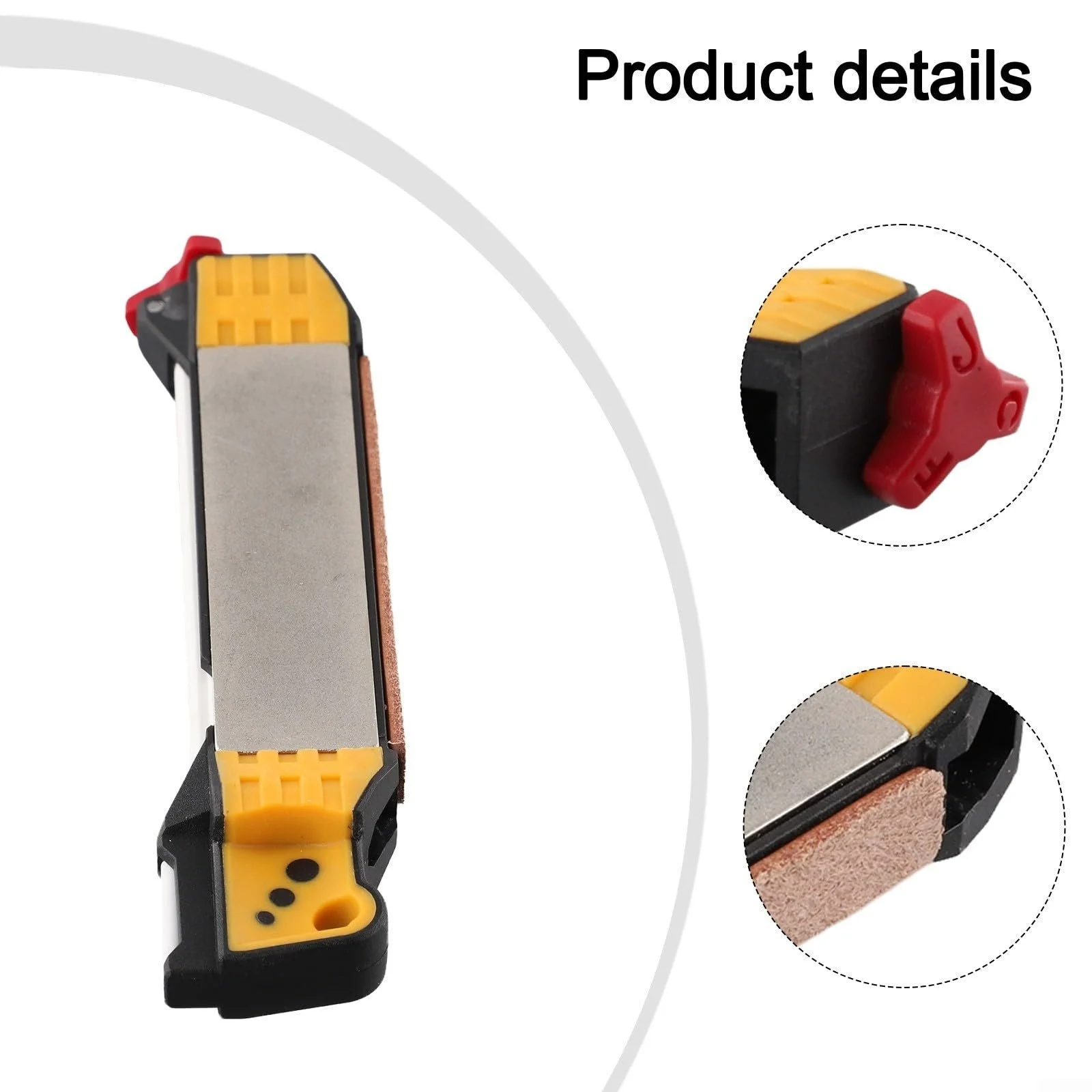 Точило для ножів двостороннє Adamas 17x3 см Yellow, фото №4