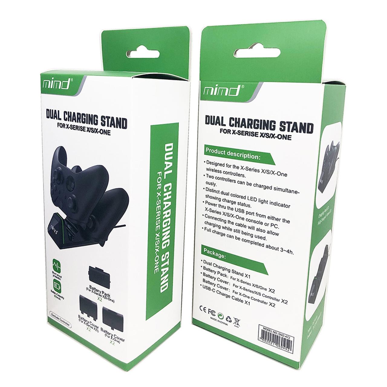 Зарядная док-станция Mimd для Xbox Series (S/X), One (S/X), Elite + 2 аккумулятора 800 mAh, фото №9