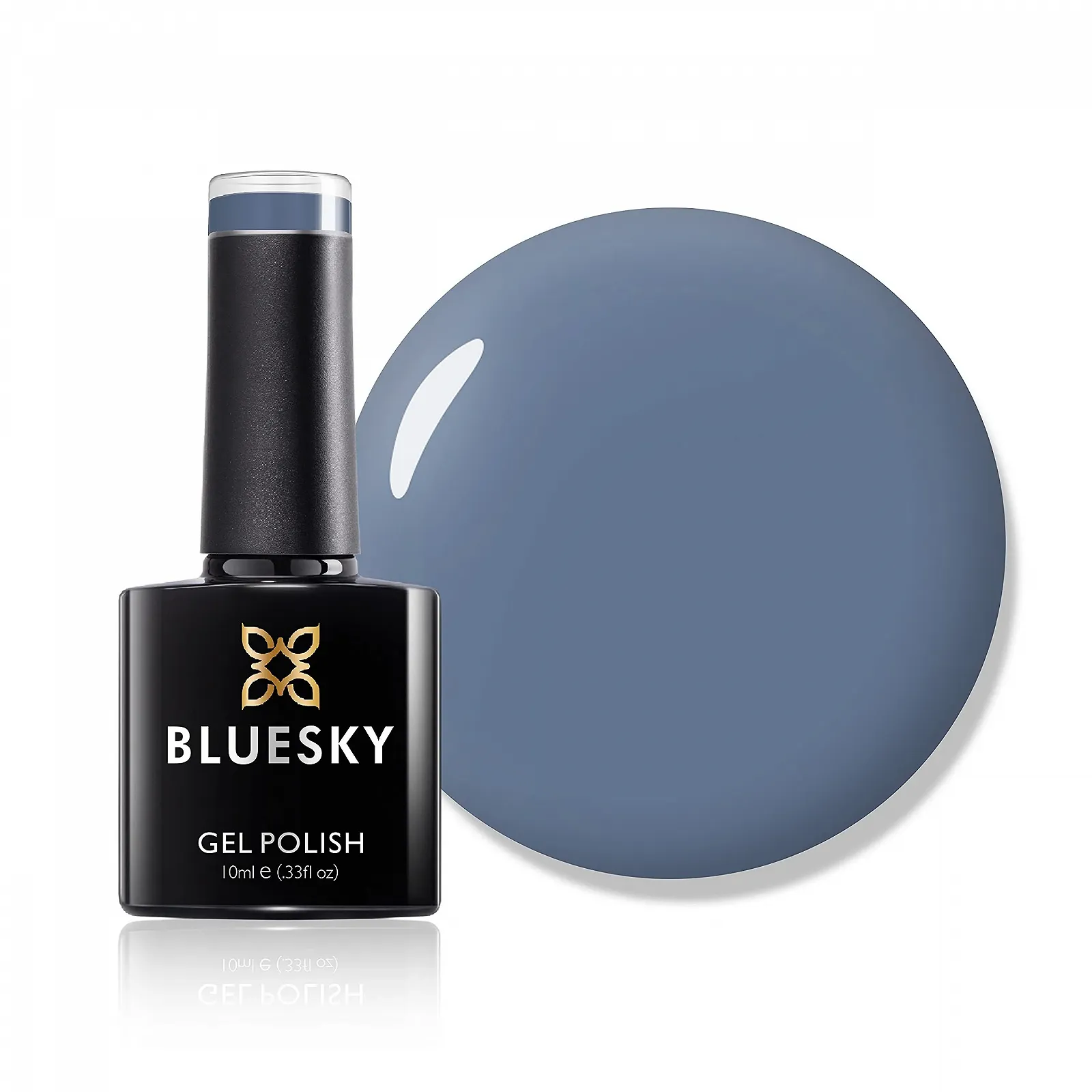 Гель-лак Bluesky Grey Shadow Серый Голубой Шиферный 10 мл, фото №1 Гель-лак Bluesky Grey Shadow Серый Голубой Шиферный 10 мл, фото №1
