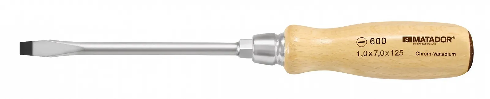 Викрутка з дерев'яною ручкою Matador 0600 1610 10 x 175 мм, фото №1
