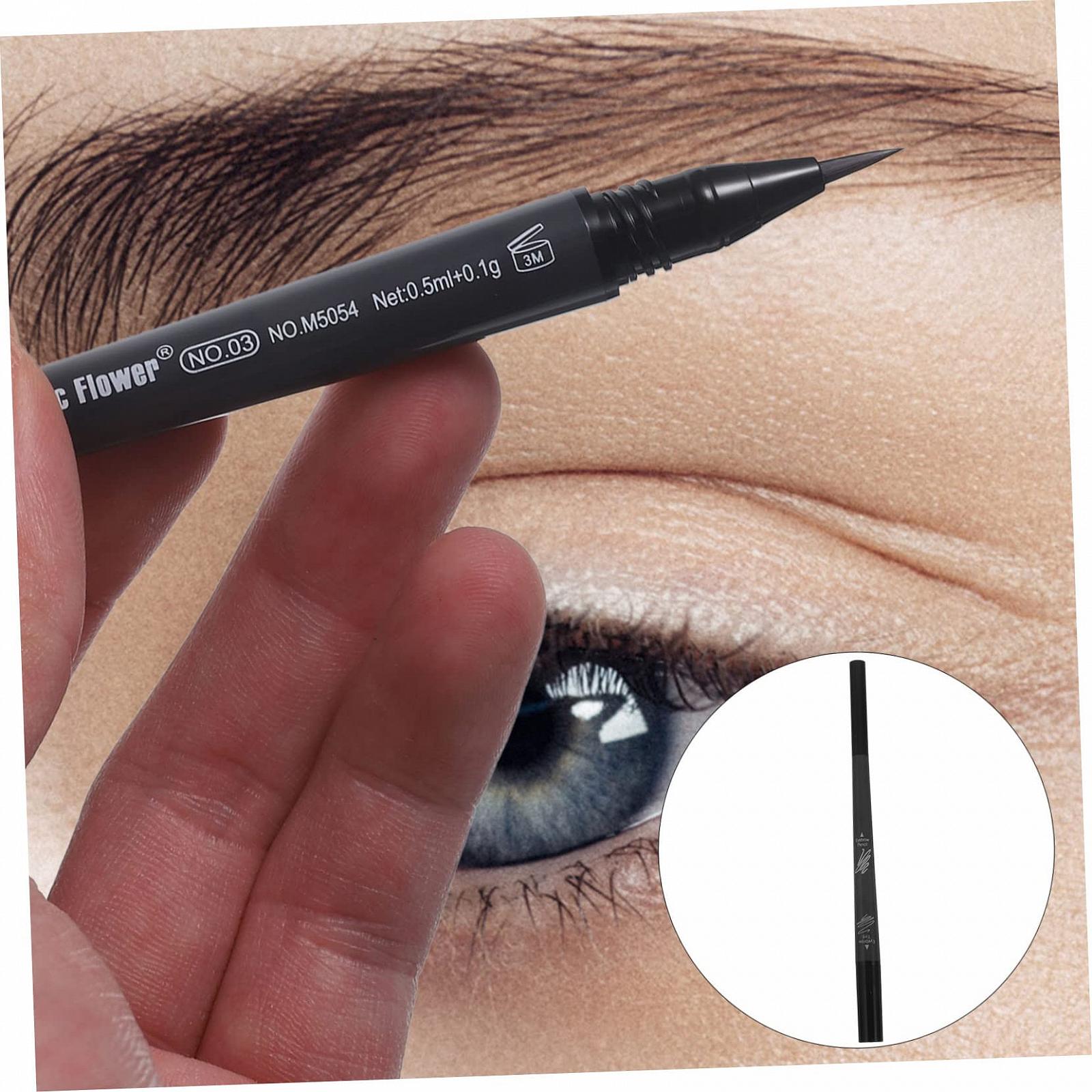 Карандаш для бровей HAPINARY Водостойкий Двухсторонний Темно-коричневый, фото №7