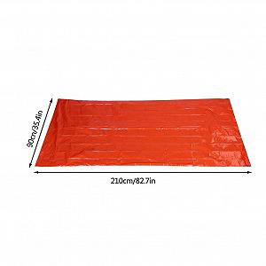 Спальный мешок Camping Mountaineering Emergency PE Aluminum Film Light Cold Protection Life-Saving Disaster Protection Thermal Blanket synthetic.ua - Фото 1