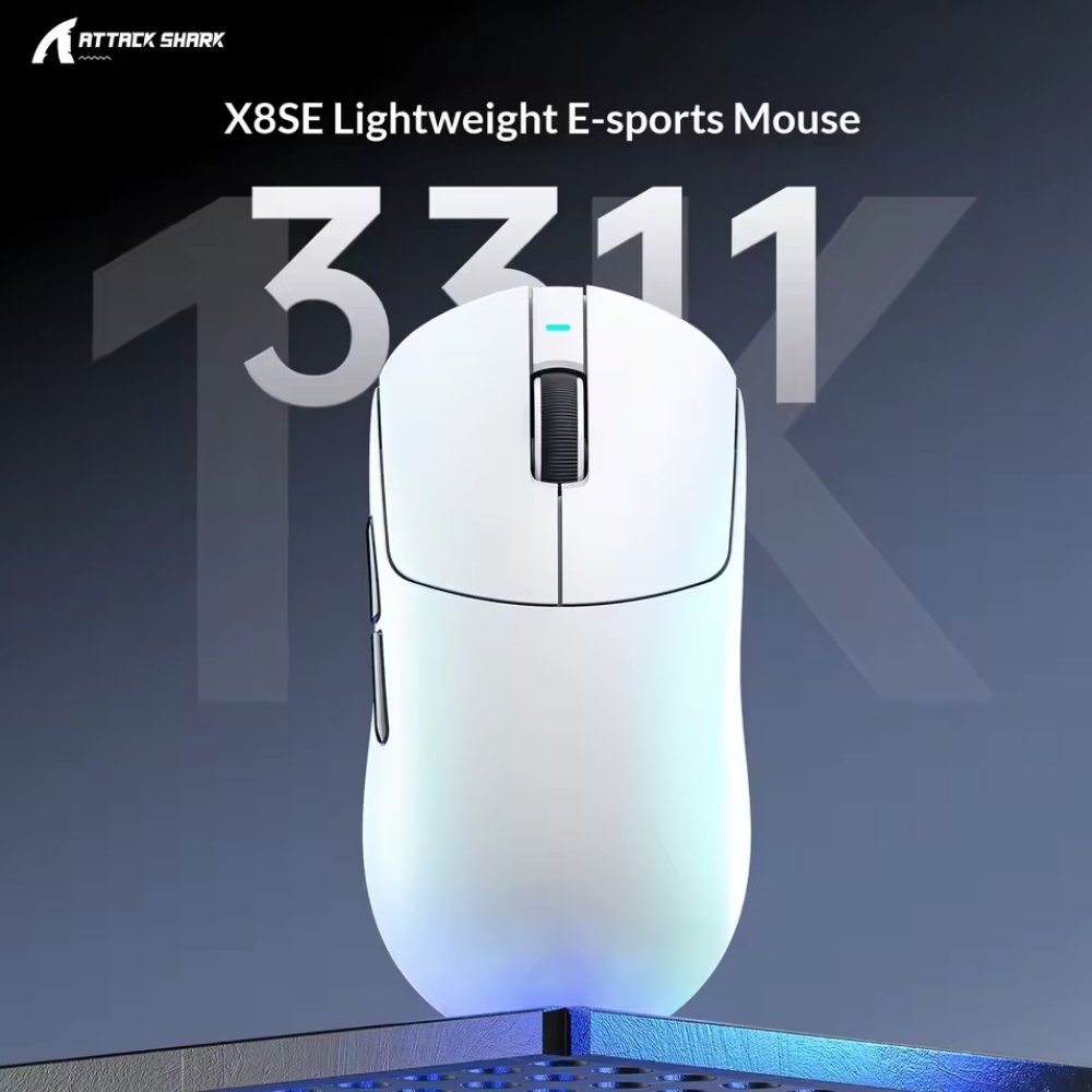 Ігрова миша Attack Shark X8SE PAW3311 25000DPI 400IPS 40G 1000Hz Black, фото №4