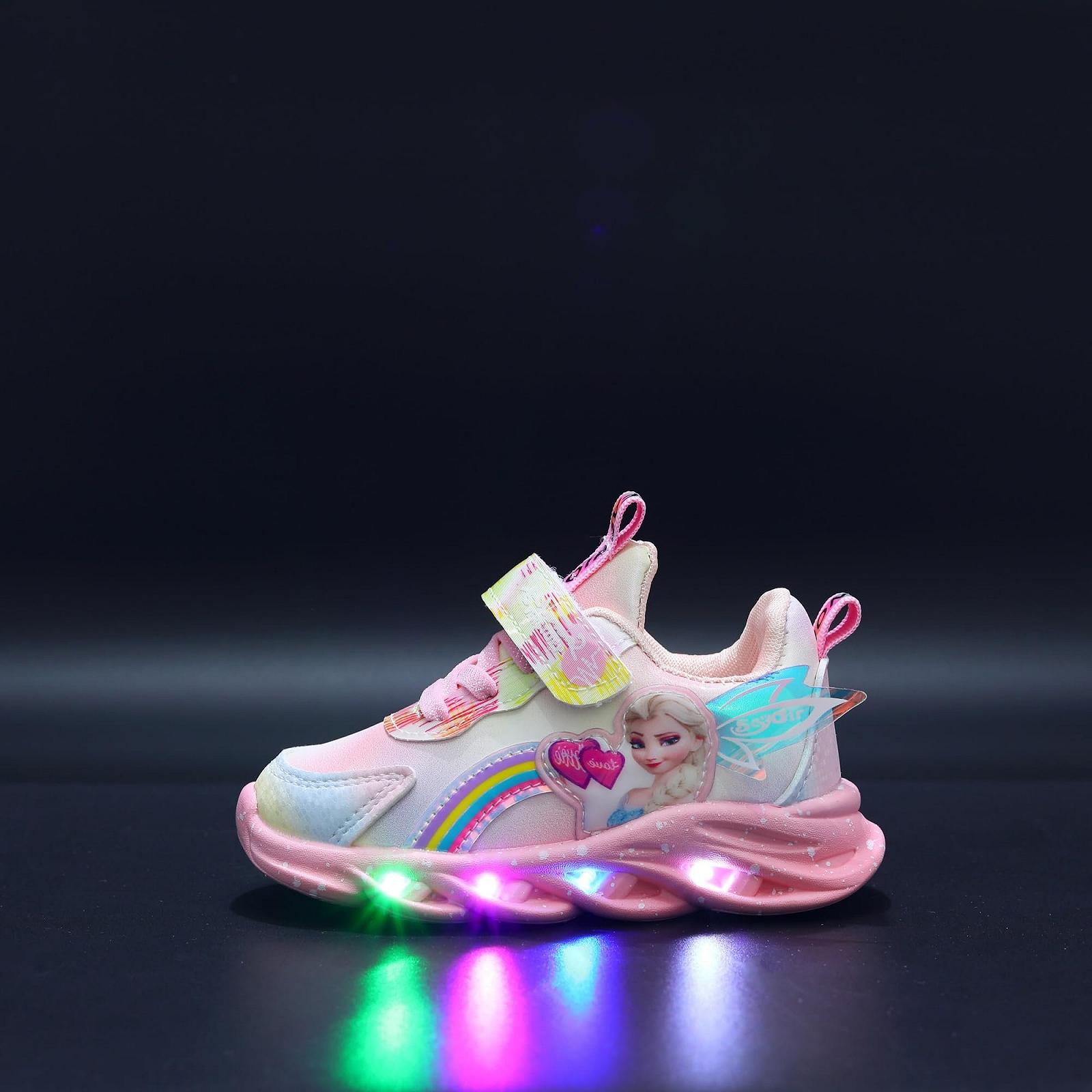 Кроссовки Elsa С LED подсветкой для девочек Розово-фиолетовые Размер 27, фото №3 Кроссовки Elsa С LED подсветкой для девочек Розово-фиолетовые Размер 27, фото №3