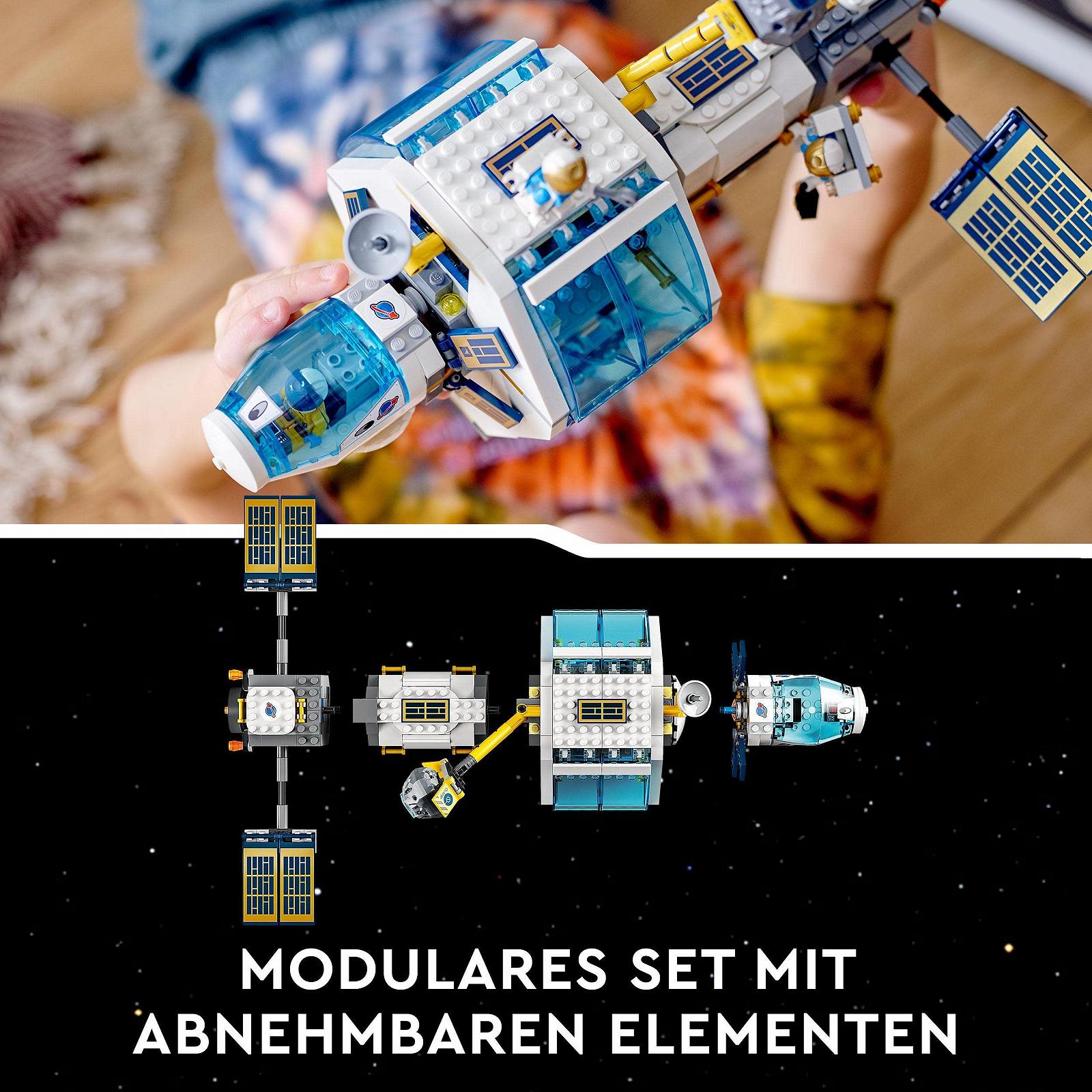 Игрушка LEGO City 60349 Лунная космическая станция из серии NASA с минифигурками астронавтов для детей от 6 лет, фото №6