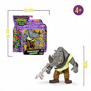 Фигурка Giochi Preziosi Ninja Turtles CAOS Mutante Rocksteady, 12 см synthetic.ua - Фото 1