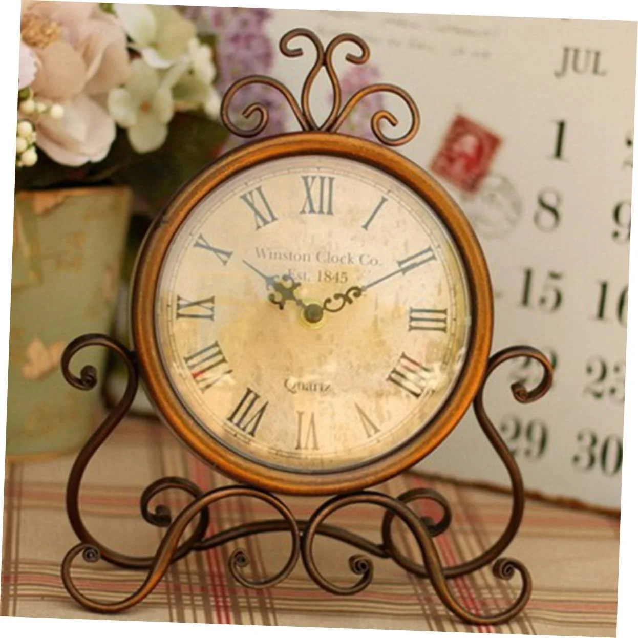 Настільний годинник FUNOMOCYA Вінтажний стиль, фото №5