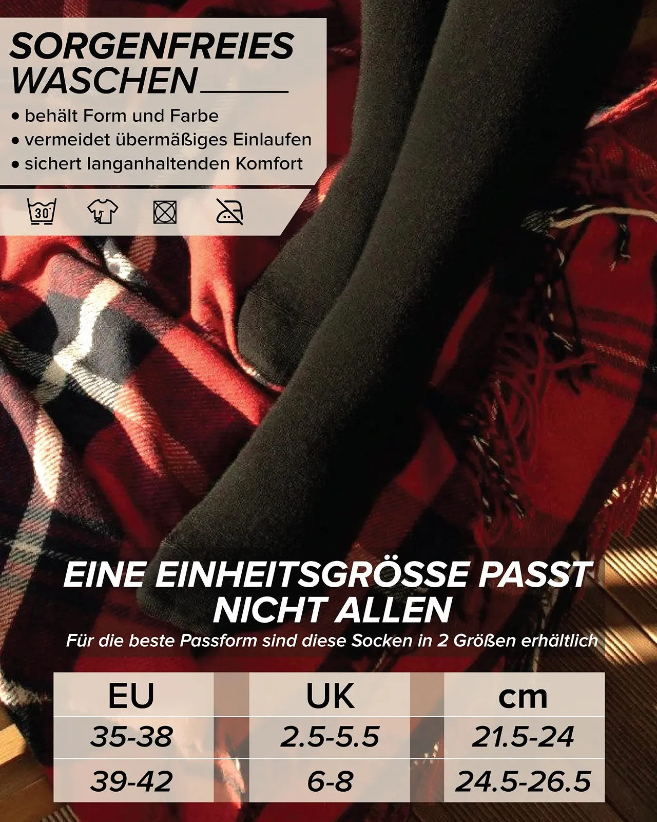 Женские носки vitsocks из 80% шерсти мериноса зимние теплые до колена, 35-38, 39-42, фото №7