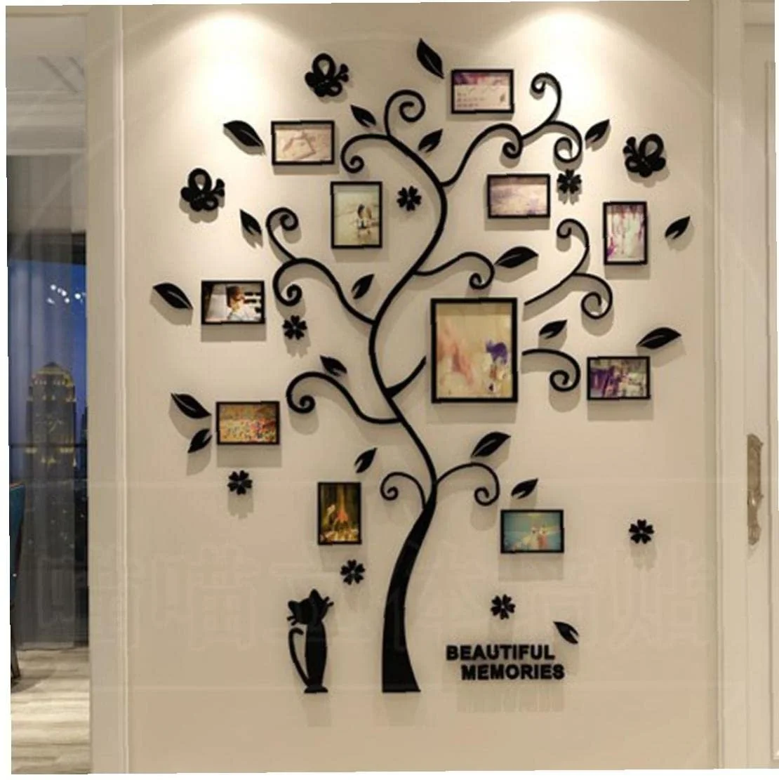 Наклейка на стіну 3D Family Photo Frame Tree Акрилова 1 шт., фото №1