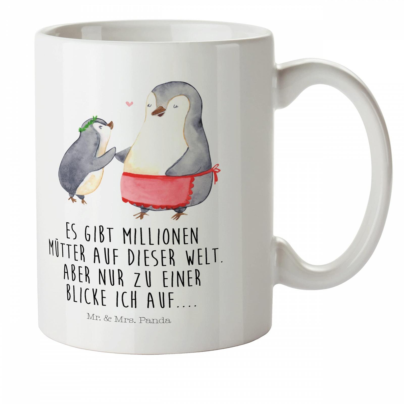 Дитяча Кружка Mr. & Mrs. Panda Пінгвін з Дитиною Пластикова, фото №1