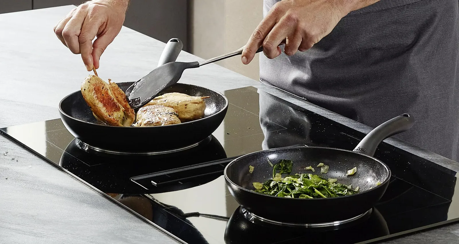 Пательня Fissler Essential Black Алюміній з покриттям (20 см) Керамічне покриття, Індукційна, фото №4 Пательня Fissler Essential Black Алюміній з покриттям (20 см) Керамічне покриття, Індукційна, фото №4