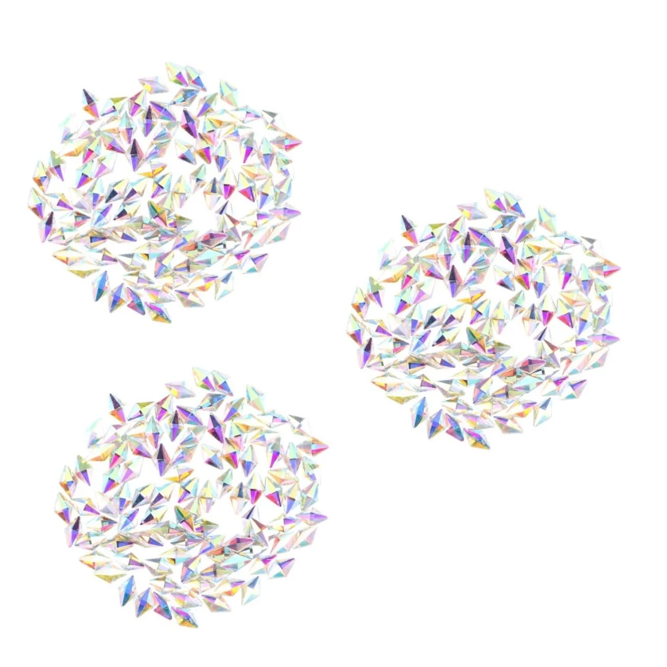 Украшение Стразы FRCOLOR 300 штук Декоративные стразы Кристаллы для ногтей Блестящие кристаллы для ногтей Бриллиантовые драгоценные камни Блестки для украшения ногтей, фото №1